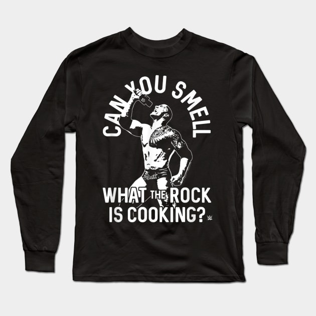 The Rock Can You Smell What The Rock Is Cooking Long Sleeve T-Shirt by Holman